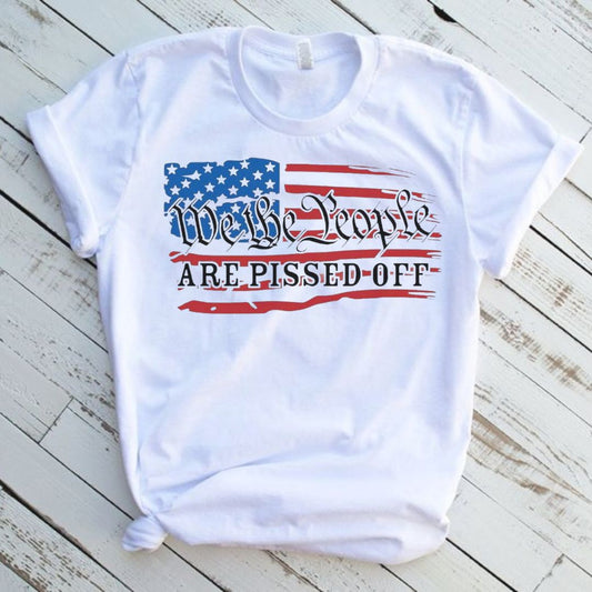 We The People American Flag Graphic T-Shirt