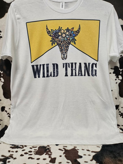 Wild Thang Yellow Graphic Tee Shirt