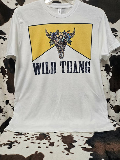 Wild Thang Yellow Graphic Tee Shirt