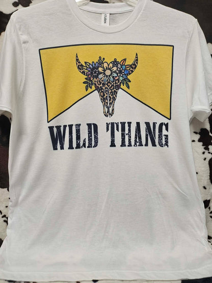 Wild Thang Yellow Graphic Tee Shirt