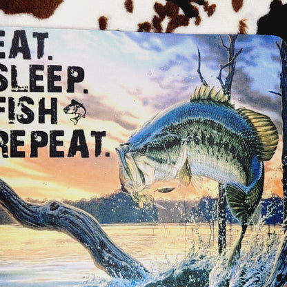Eat Sleep Fish Repeat Mouse Pad
