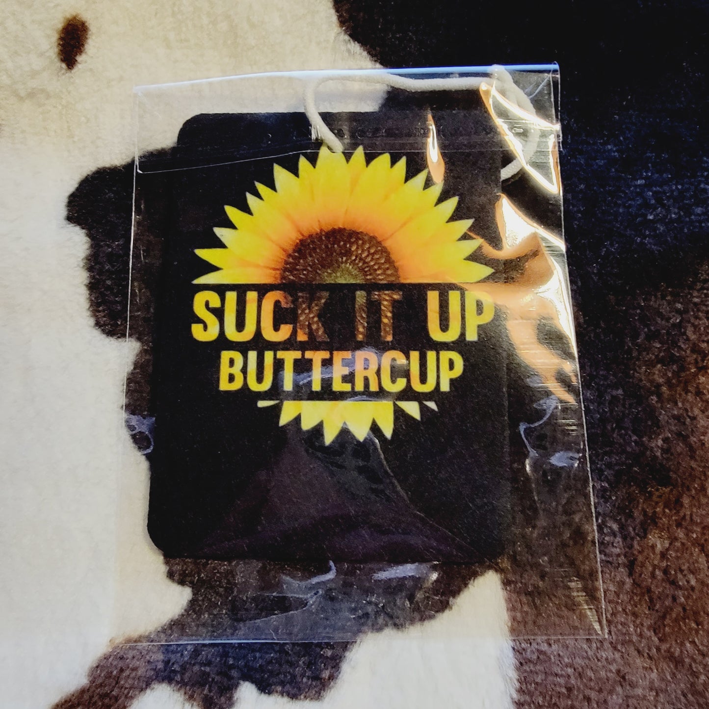 Suck It Up Buttercup Sunflower Unscented Car Air Freshener