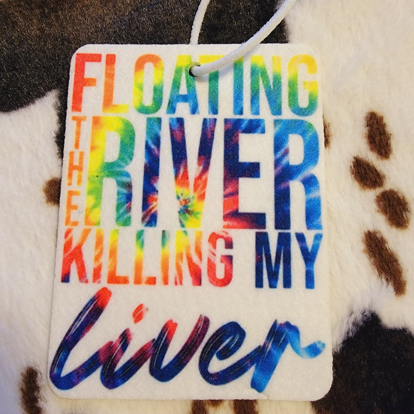 Floating The River Unscented Car Air Freshener