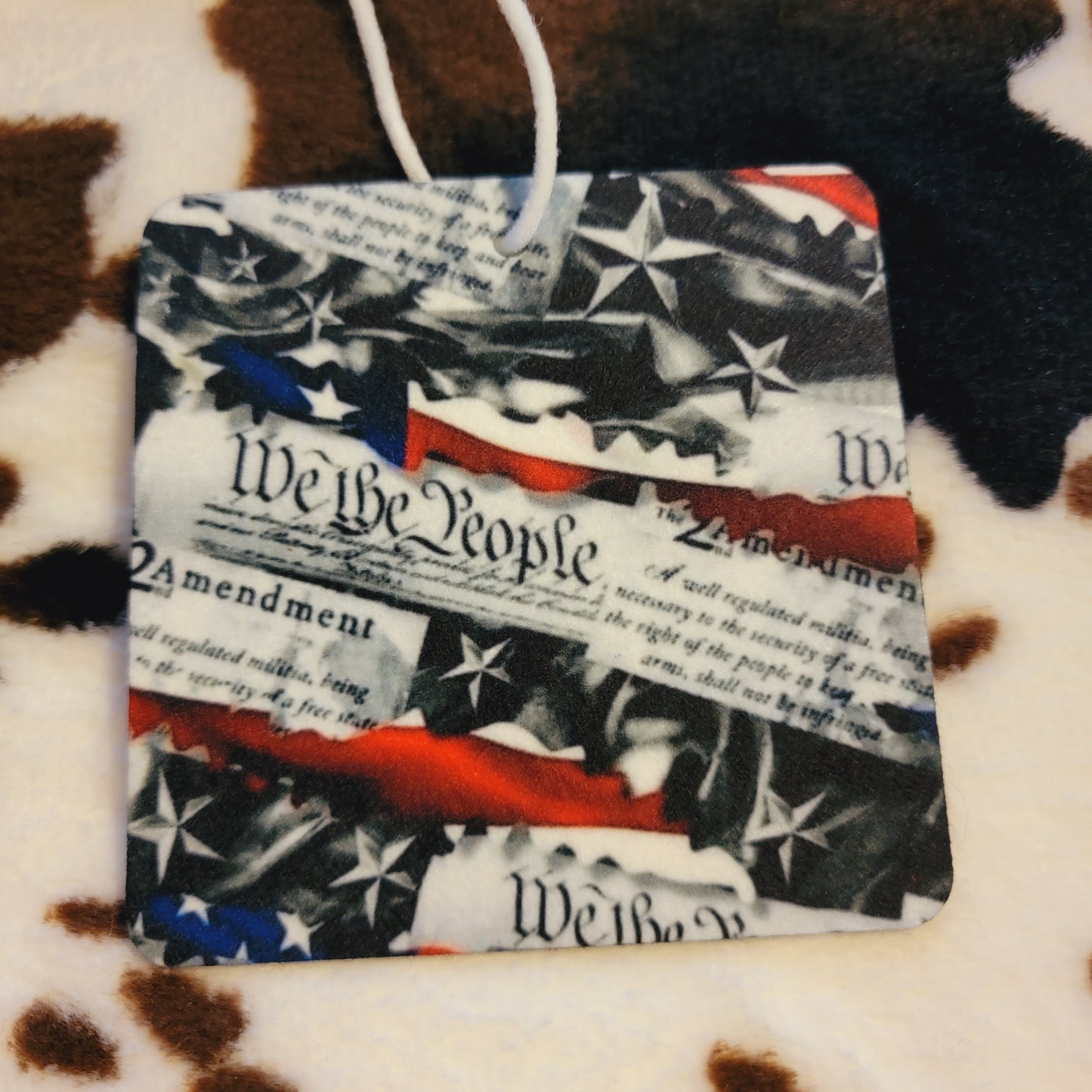 We The People Flag Unscented Car Air Freshener