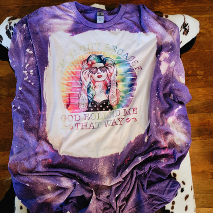 I'm Blunt Purple Bleached Tee