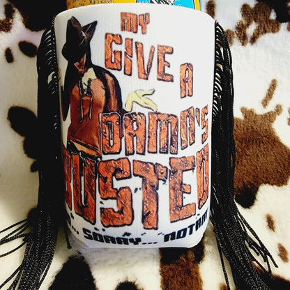 My Give A Damn Fringe Can Cooler Koozie
