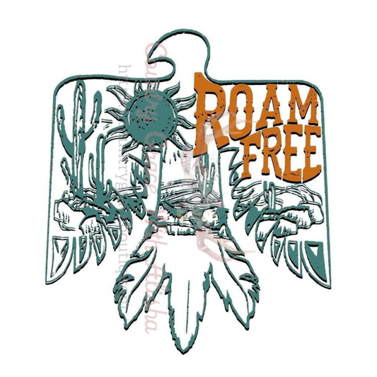 Sublimation Print Roam Free Thunder Bird Ready to Press Heat Transfer