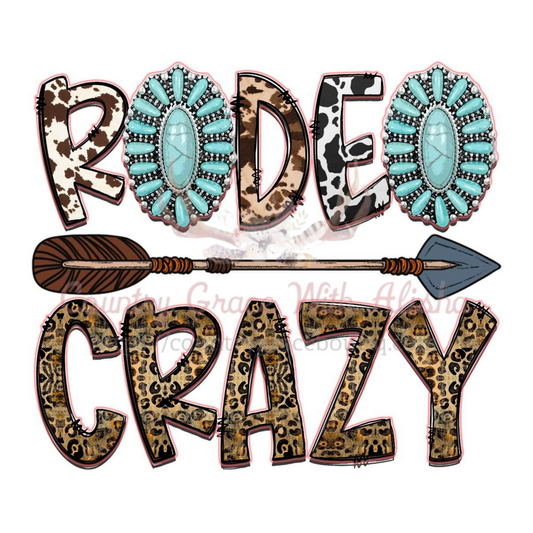 Sublimation Print Rodeo Crazy Ready to Press Heat Transfer