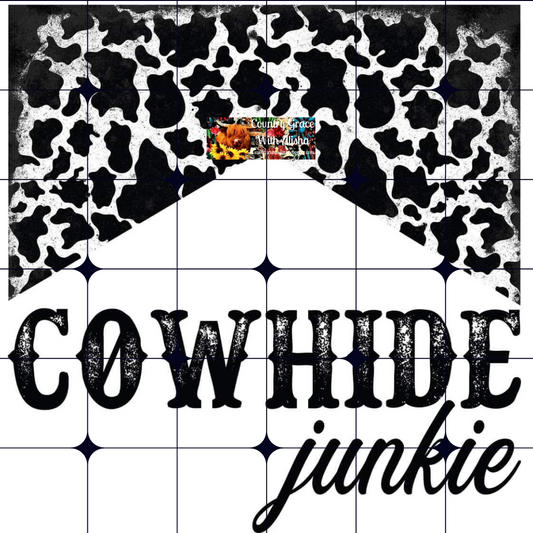 Cowhide Junkie Ready to Press Sublimation Transfer