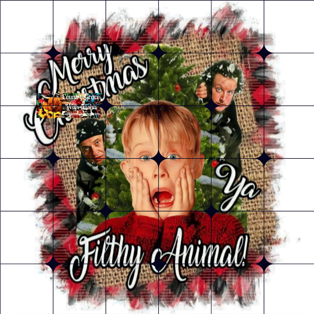 Christmas Filthy Animal Ready to Press Sublimation Transfer