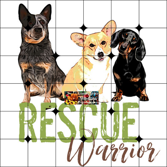 Rescue Warrior Ready to Press Sublimation Transfer