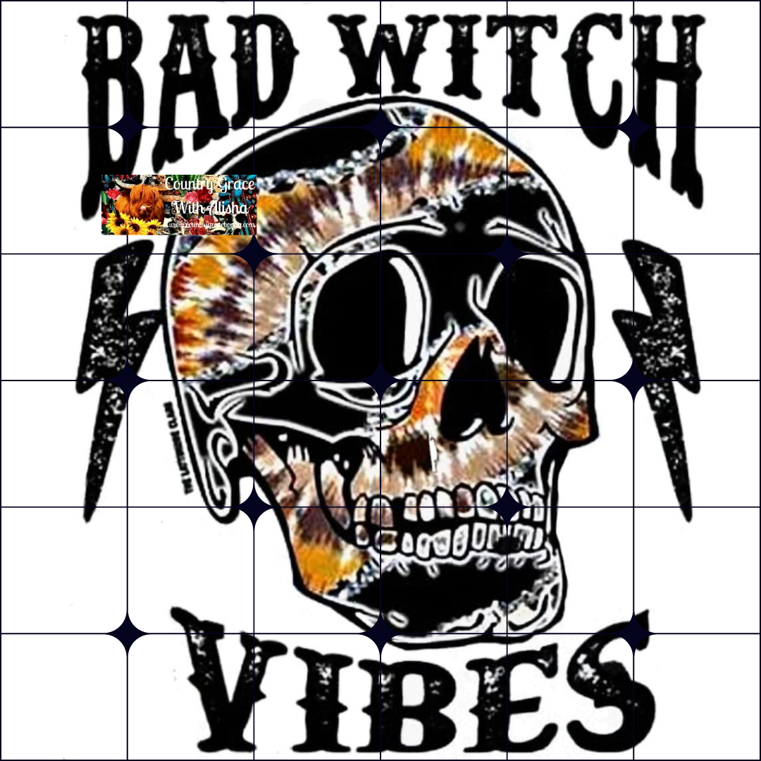 Witch Vibes Halloween Ready to Press Sublimation Transfer