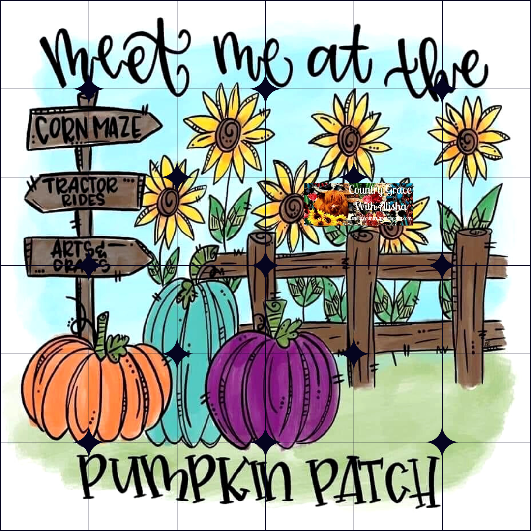 Pumpkin Patch Ready to Press Sublimation Transfer