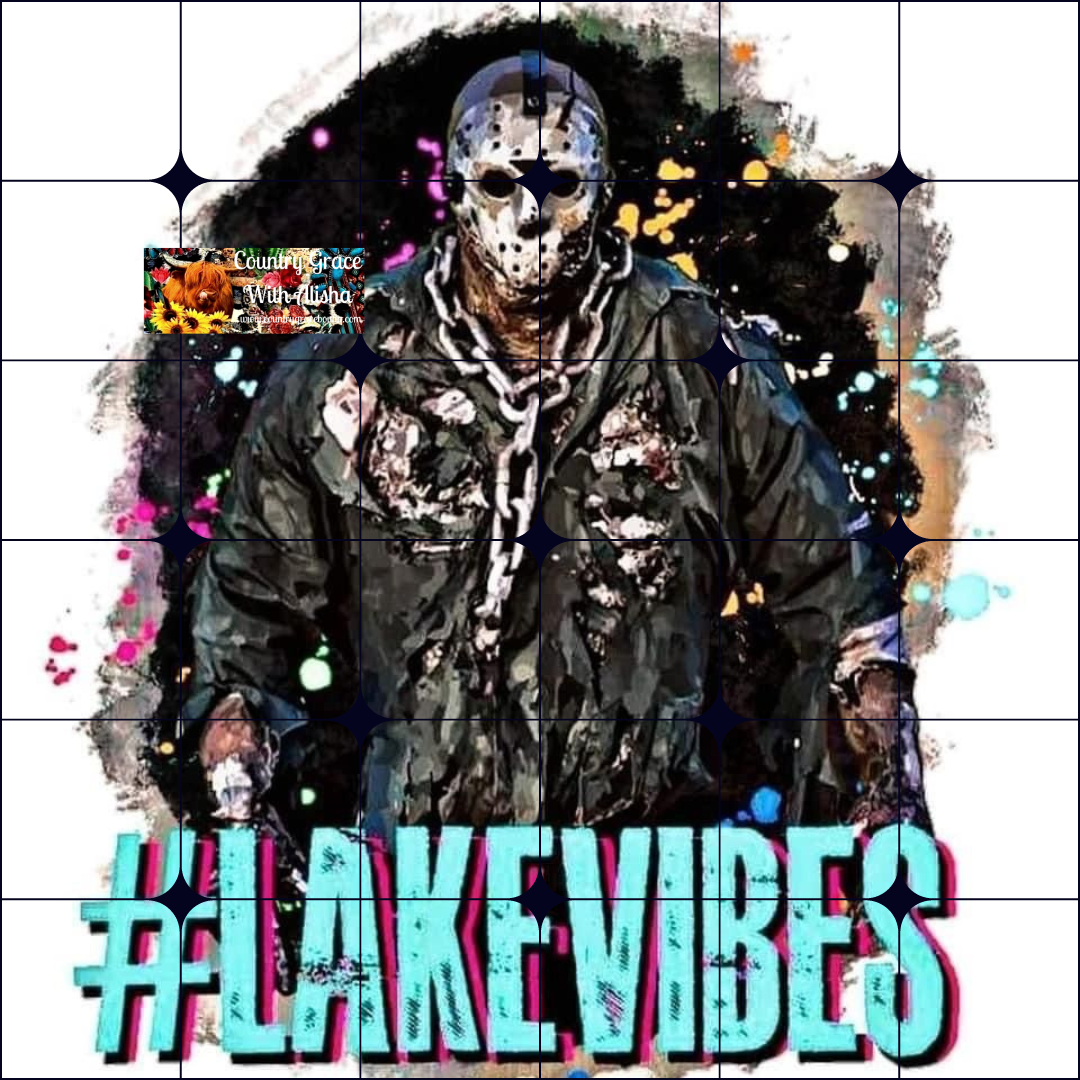 Lake Vibes Halloween Ready to Press Sublimation Transfer