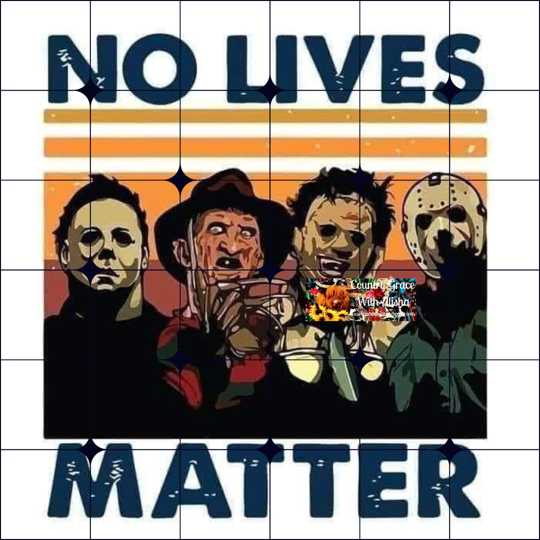 No Lives Matter Ready to Press Sublimation Transfer
