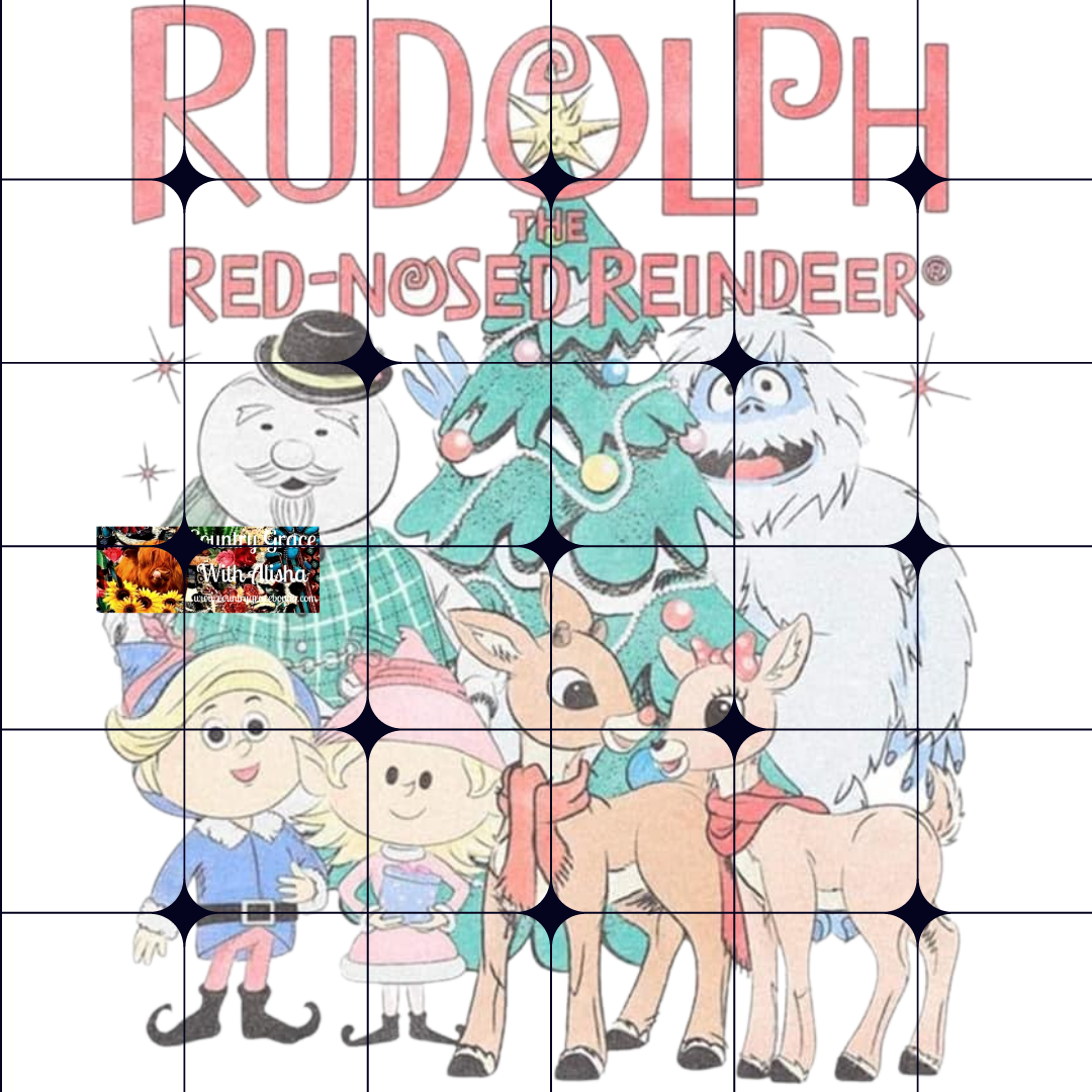 Rudolph Christmas Ready to Press Sublimation Transfer