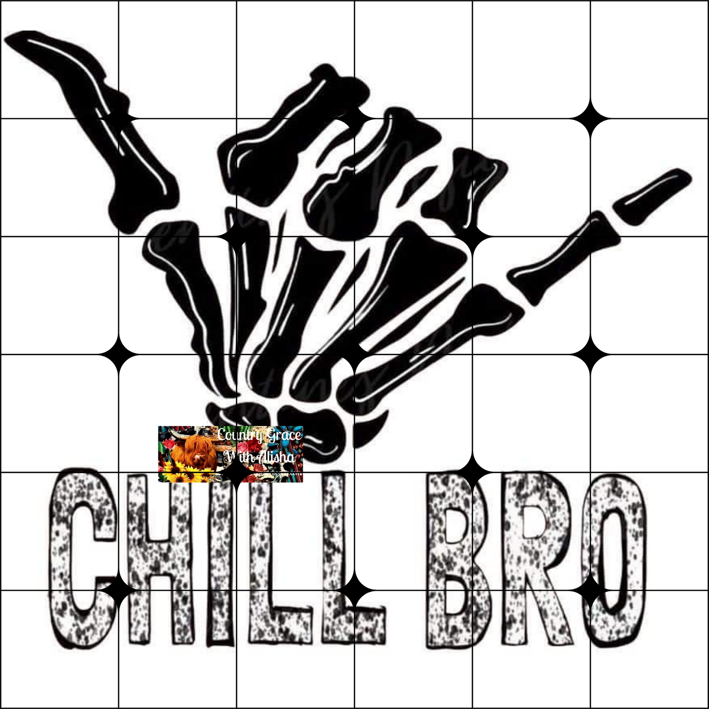 Chill Bro Ready to Press Sublimation Transfer