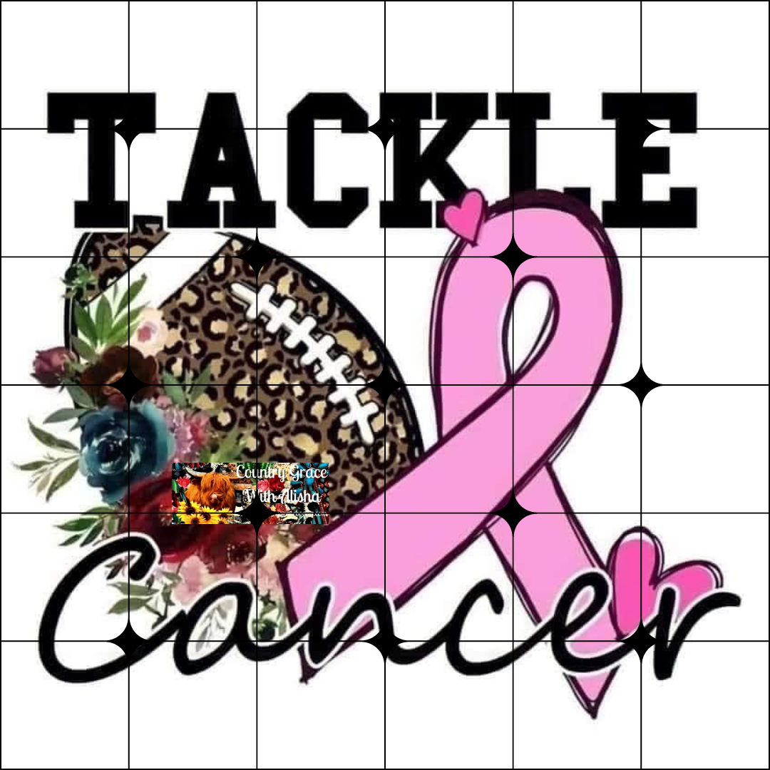 Tackle Breast Cancer Ready to Press Sublimation Transfer