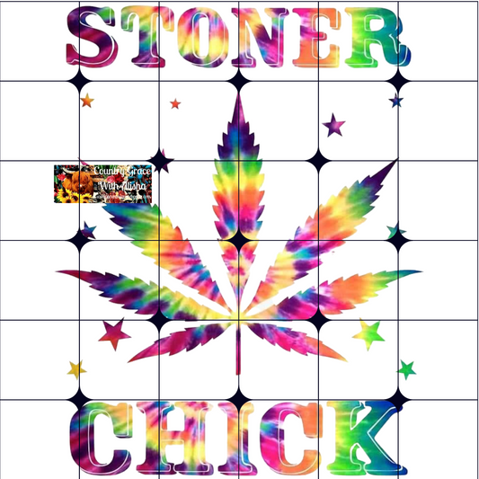 Stoner Chick Ready to Press Sublimation Transfer