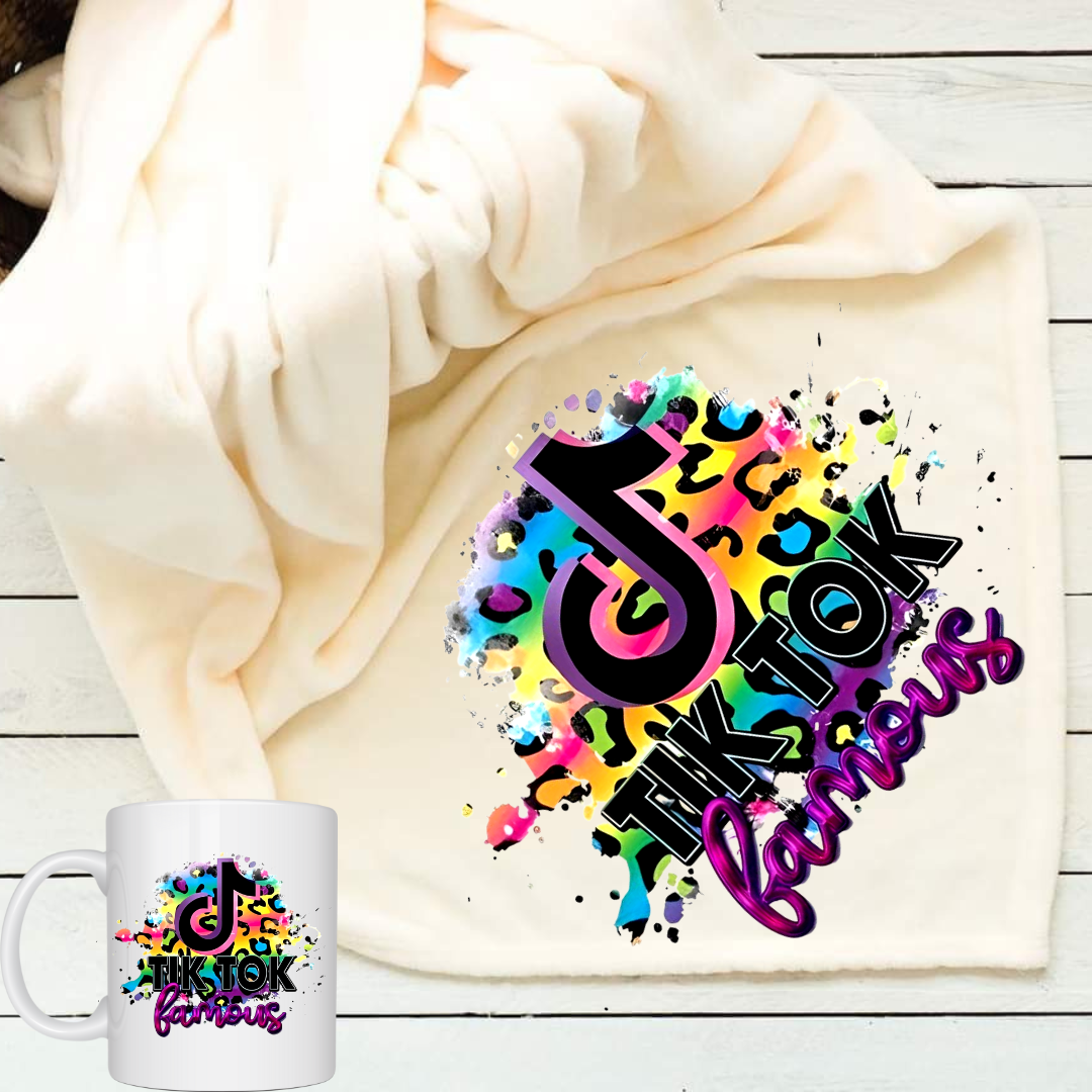 Tik Tok Famous Throw Blanket and Mug