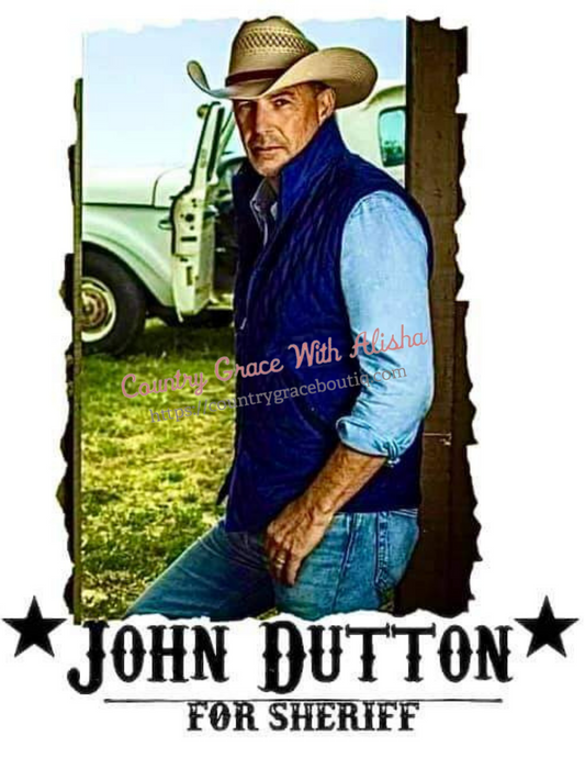 John Dutton Yellowstone Ready To Press Sublimation Transfer
