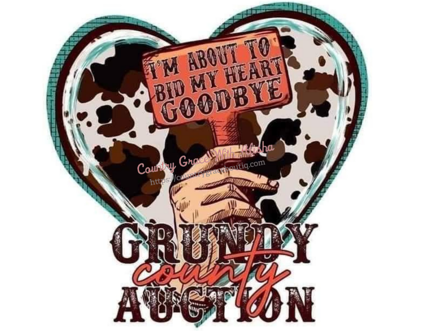 Grundy County Auction Ready To Press Sublimation Transfer