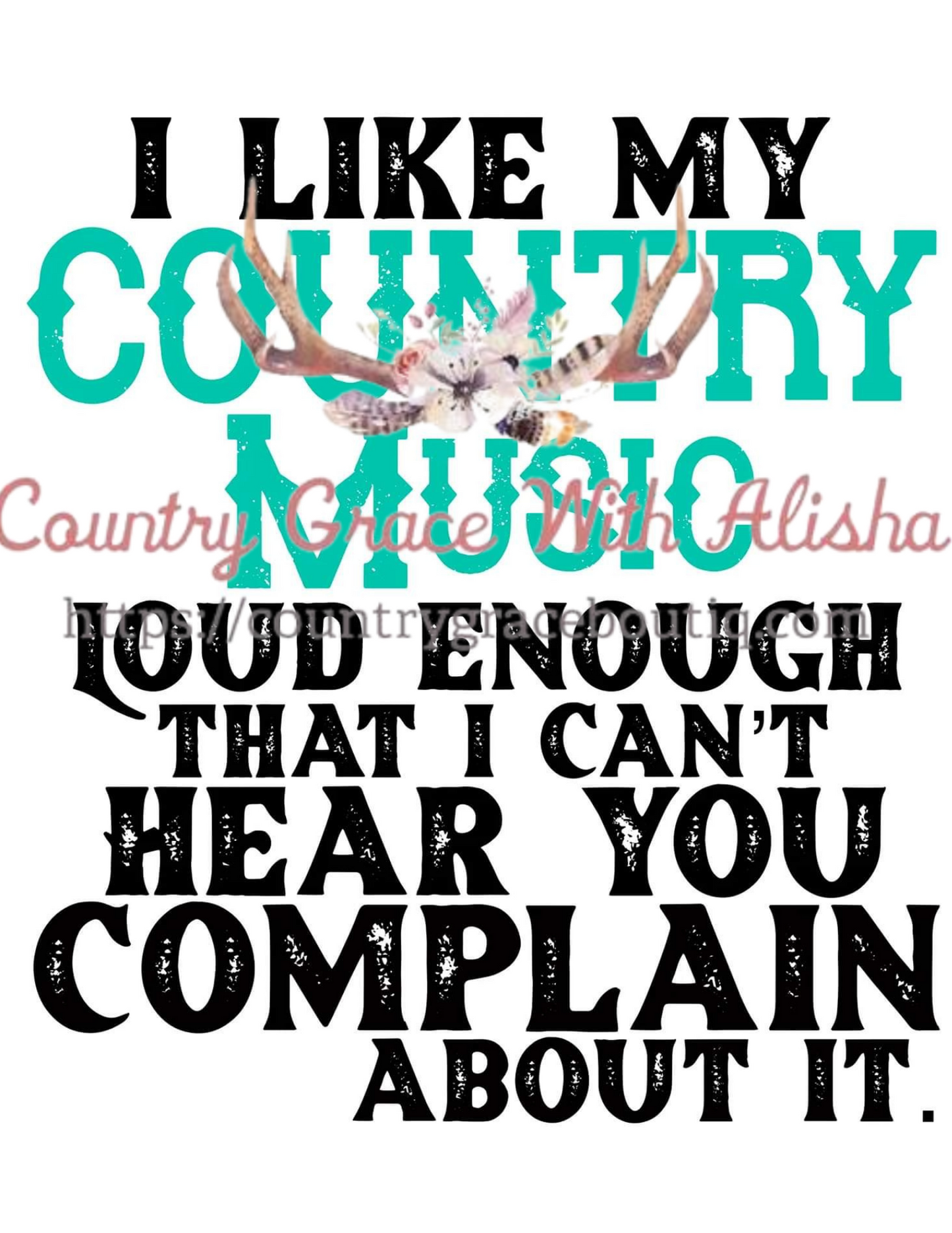 Country Music Ready To Press Sublimation Transfer