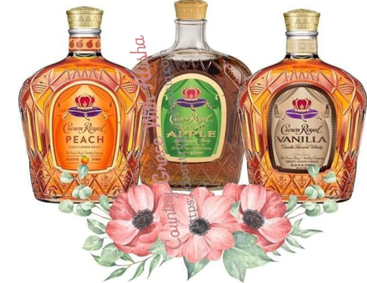 Crown Royal Bottles Ready To Press Sublimation Transfer