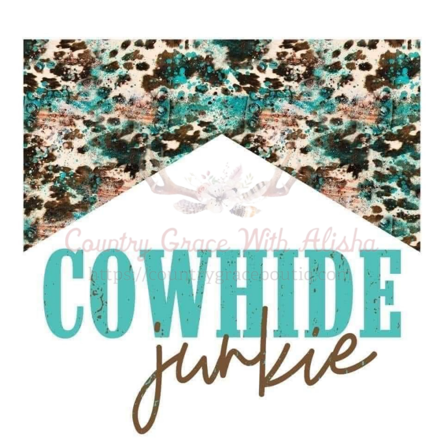 Cowhide Junkie Ready To Press Sublimation Transfer