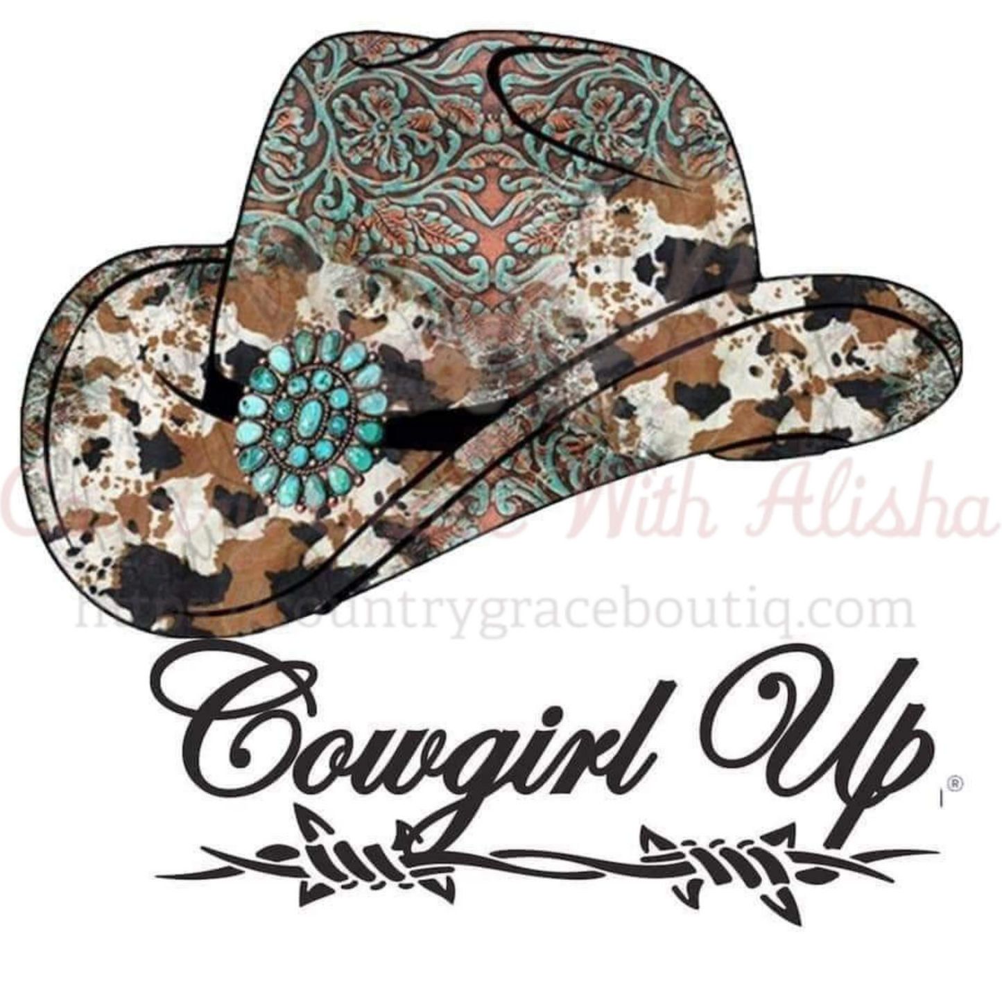 Cowgirl Up Ready To Press Sublimation Transfer