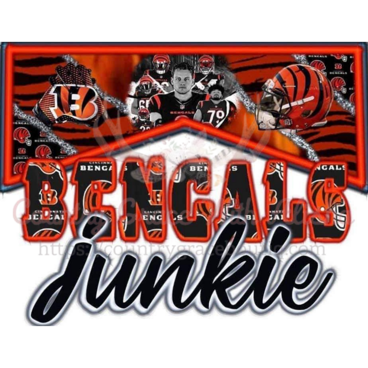 Bengals Junkie Ready To Press Sublimation Transfer