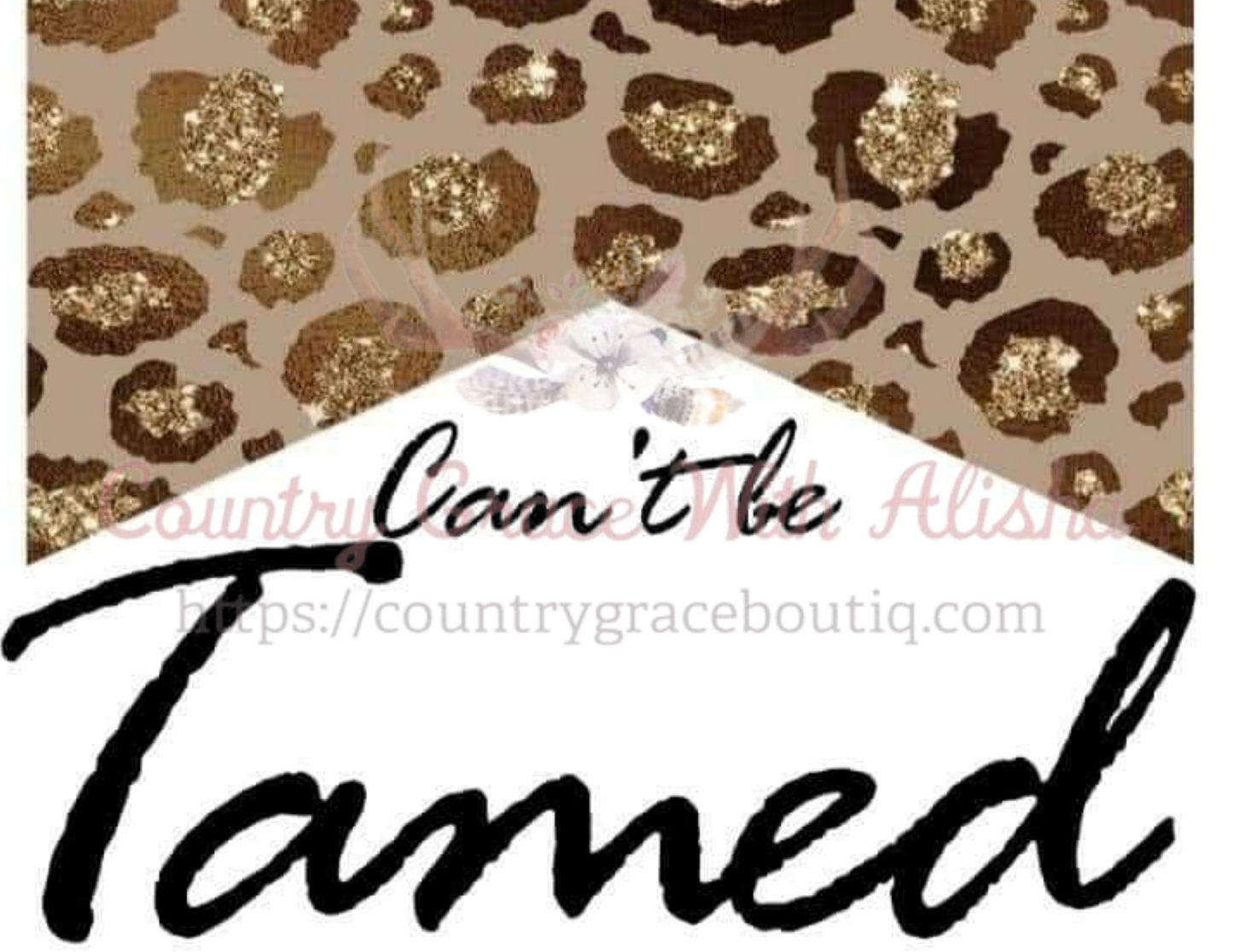Cant Be Tamed Leopard Sublimation Transfer