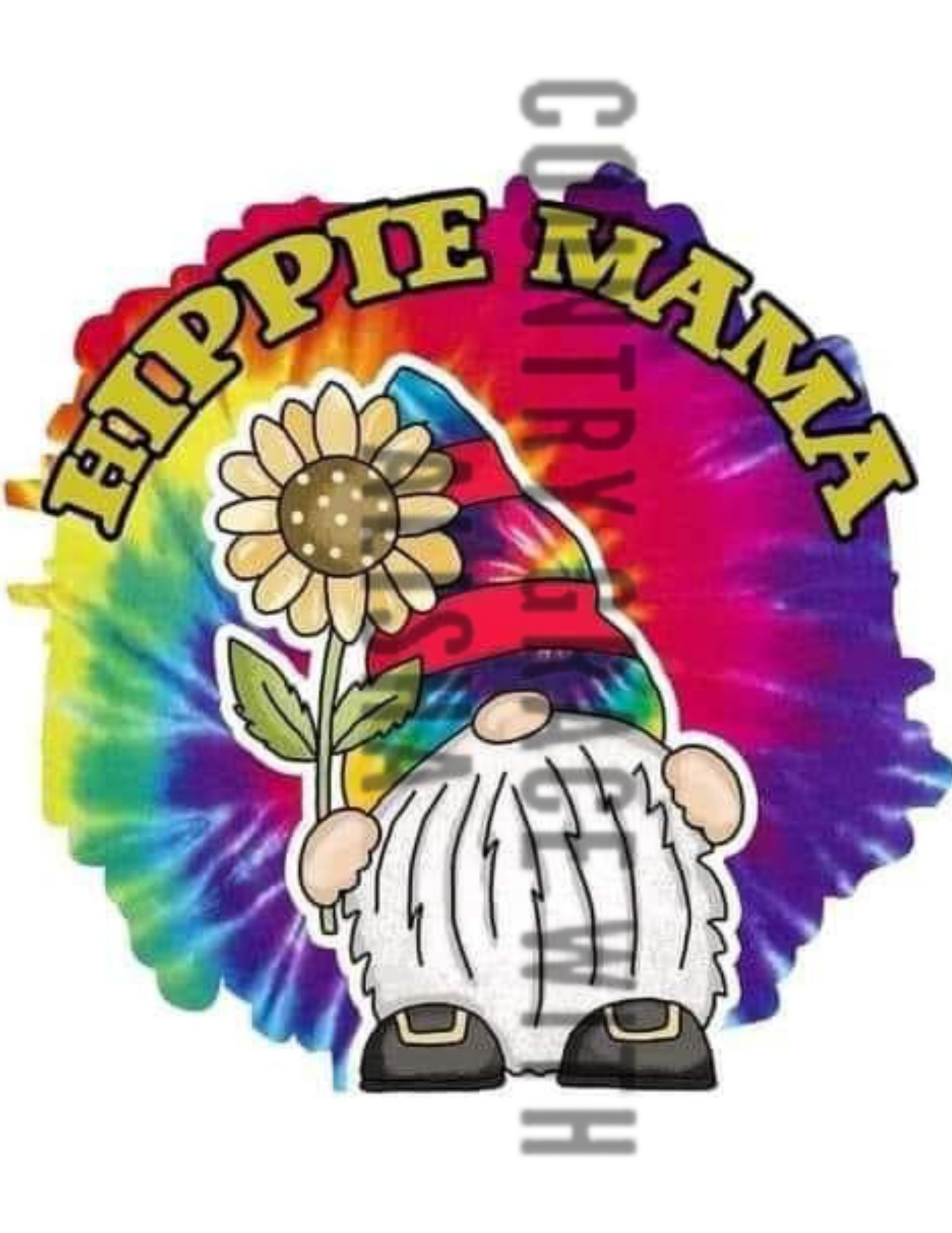 Hippie Gnome Ready to Press Sublimation Transfer