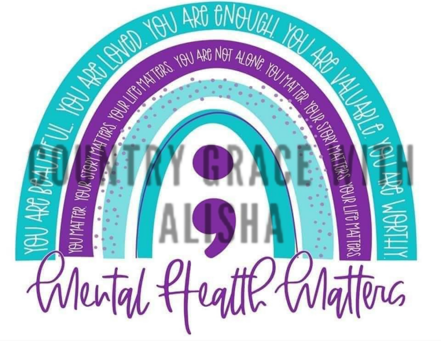 Mental Health Ready to Press Sublimation Transfer