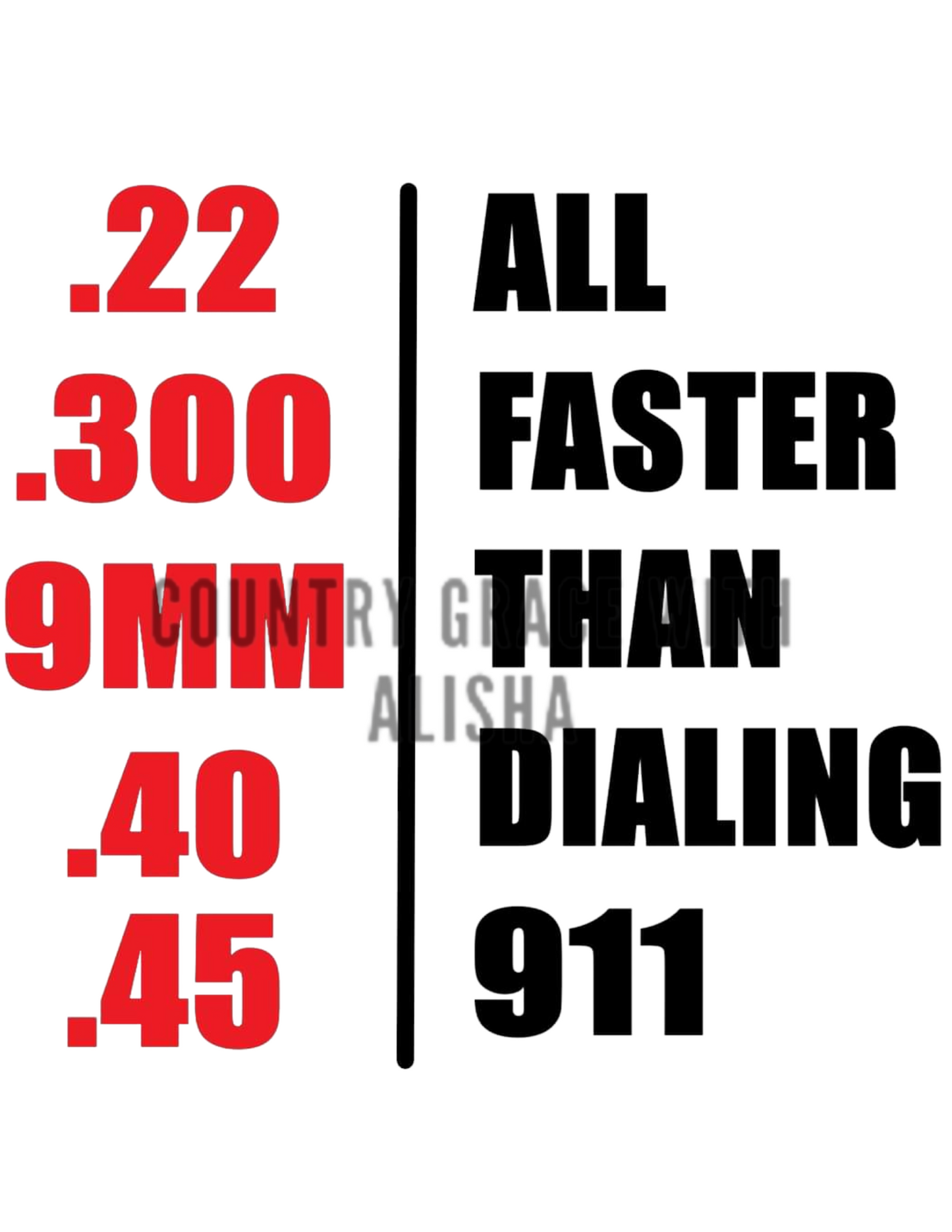Faster Than 911 Ready to Press Sublimation Transfer