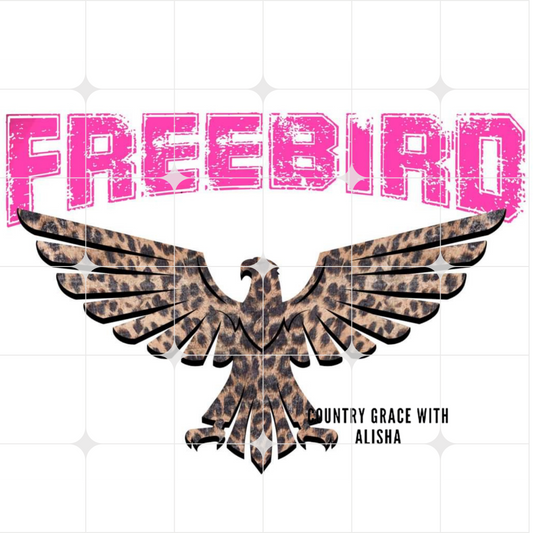 Freebird Leopard Ready to Press Sublimation Transfer