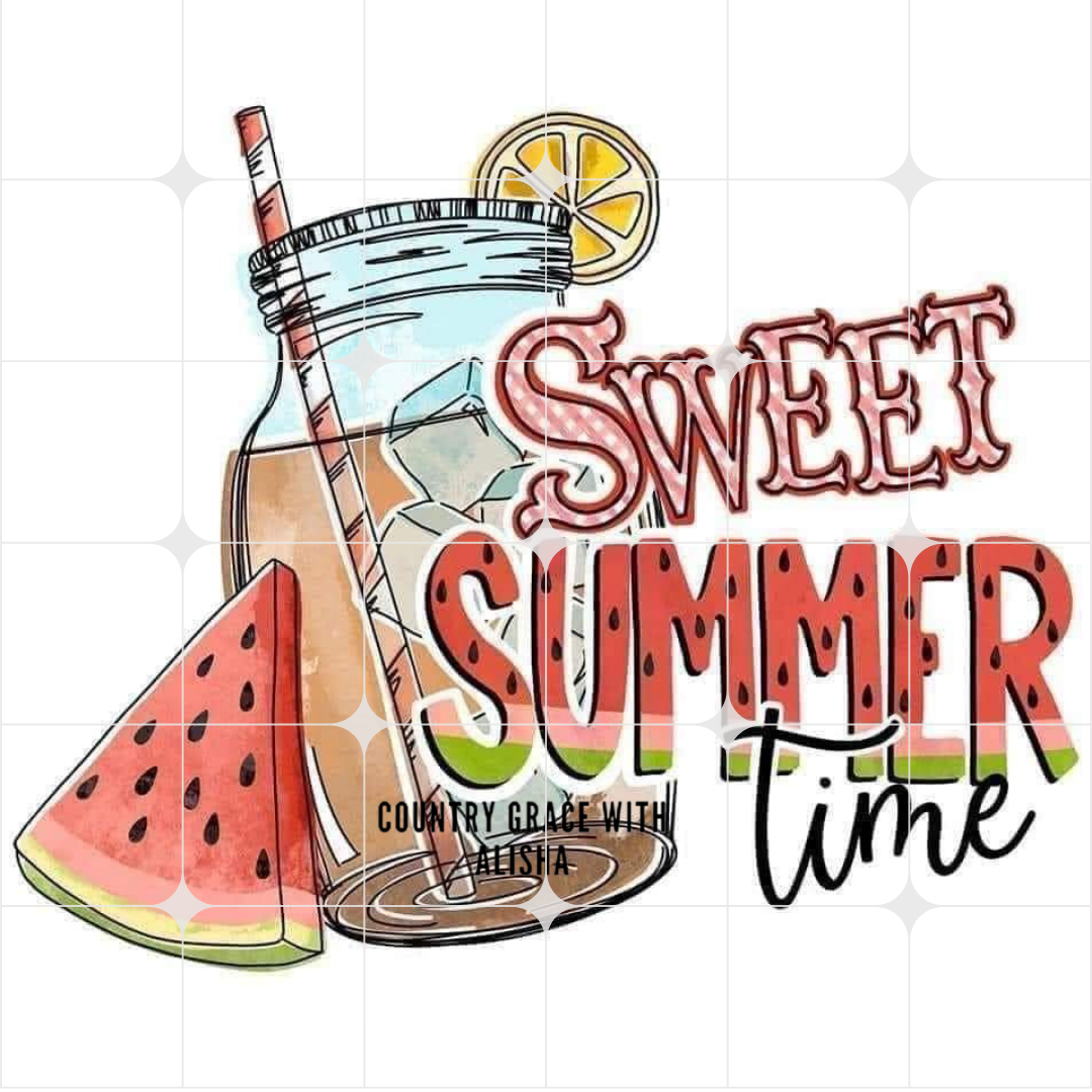Sweet Summer Time Ready to Press Sublimation Transfer