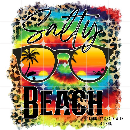 Salty Beach Ready to Press Sublimation Transfer