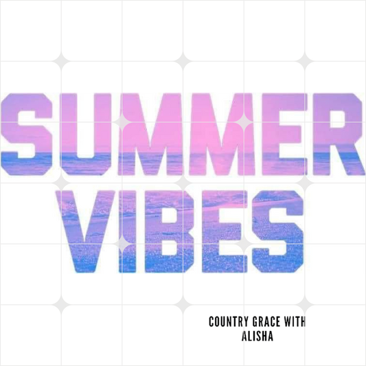 Summer Vibes Ready to Press Sublimation Transfer