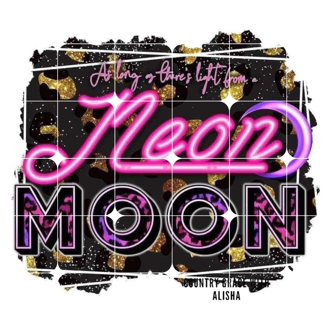 Neon Moon Ready to Press Sublimation Transfer