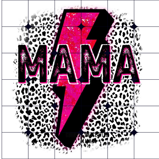 Mama Leopard Ready to Press Sublimation Transfer