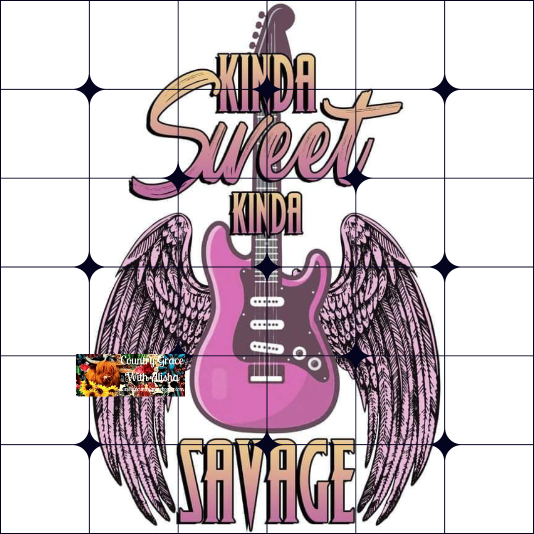 Sweet Savage Ready to Press Sublimation Transfer