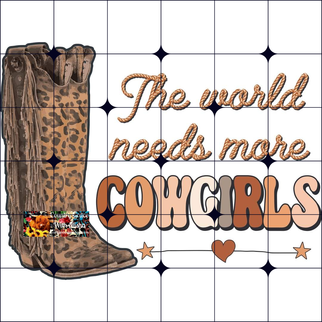 More Cowgirls Ready to Press Sublimation Transfer