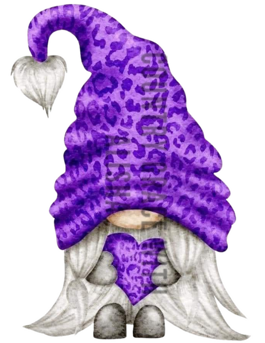 Purple Gnome Ready to Press Sublimation Transfer