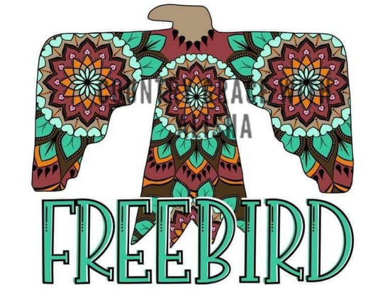 Thunderbird Freebird Ready to Press Sublimation Transfer