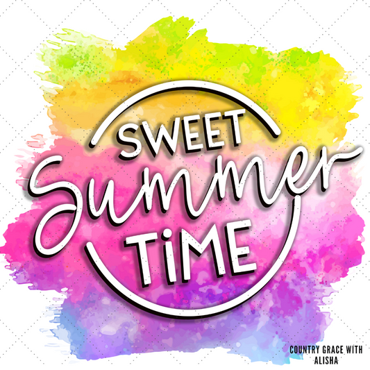 Sweet Summer Time Ready to Press Sublimation Transfer