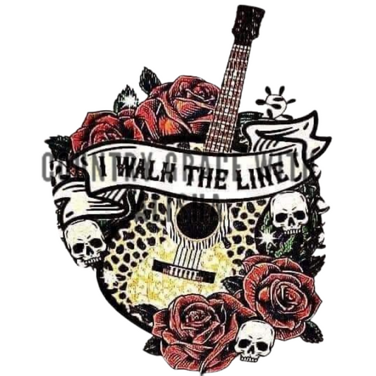 Walk The Line Ready to Press Sublimation Transfer