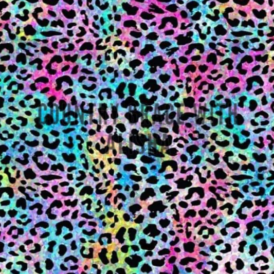 Leopard Rainbow Full Page Ready to Press Sublimation Transfer