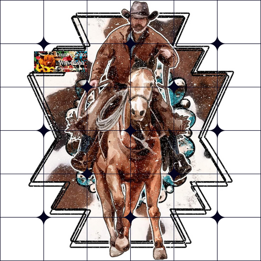 Rodeo Horse Ready to Press Sublimation Transfer
