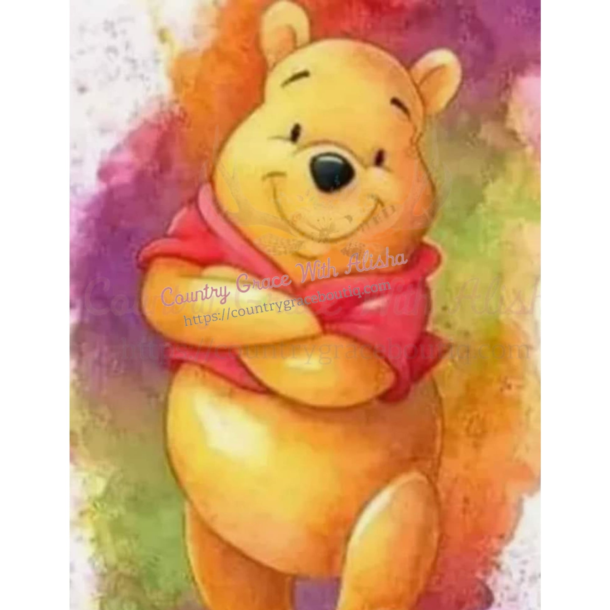 Bear Full Page Sublimation Transfer - Sub $2.50 Country 